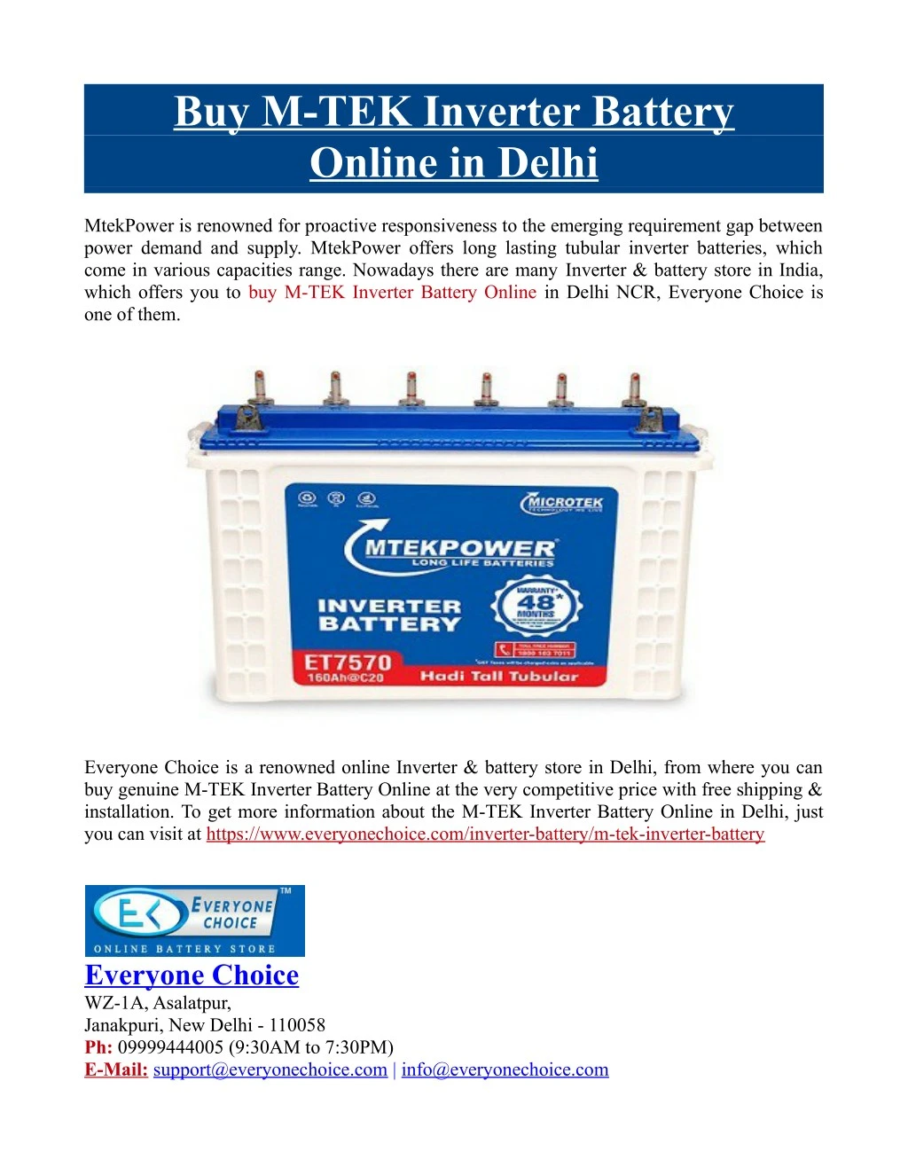 buy m tek inverter battery online in delhi