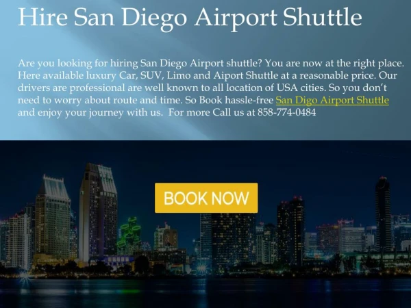 Book San Diego Airport Limo