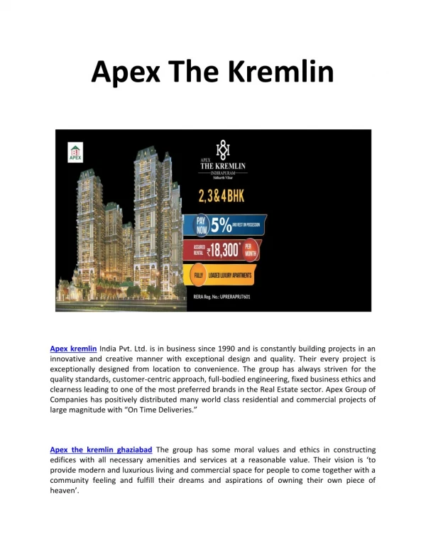 Apex The Kermlin