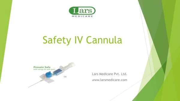 Safety IV Cannula