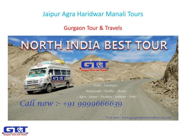 jaipur agra haridwar manali tours
