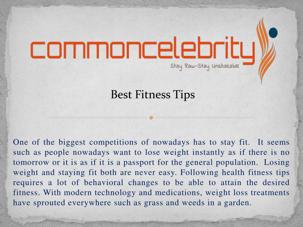 best fitness tips