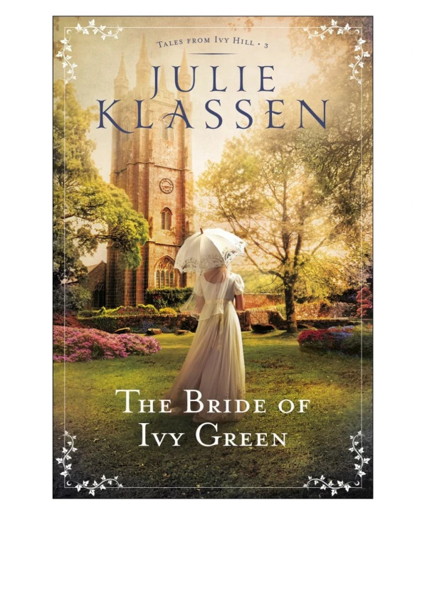[Read Book] Free Bride of Ivy Green By Julie Klassen