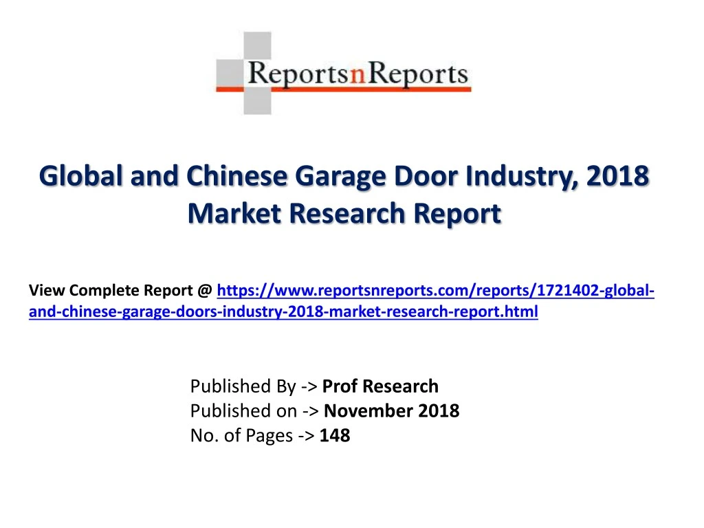 global and chinese garage door industry 2018