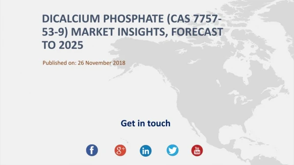 Dicalcium Phosphate (CAS 7757-53-9) Market Insights, Forecast to 2025