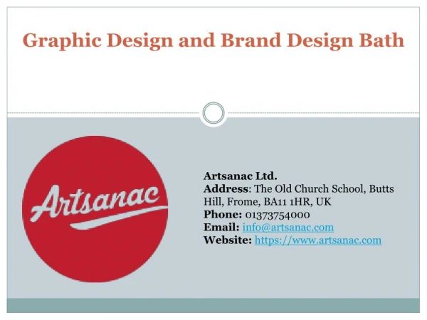 Graphic Design and Brand Design Bath – Best Service Provider