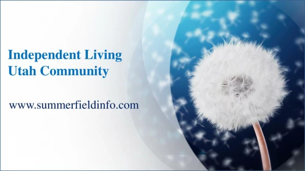 Gain Control Over Your Dreams At Our Independent Living Utah Community