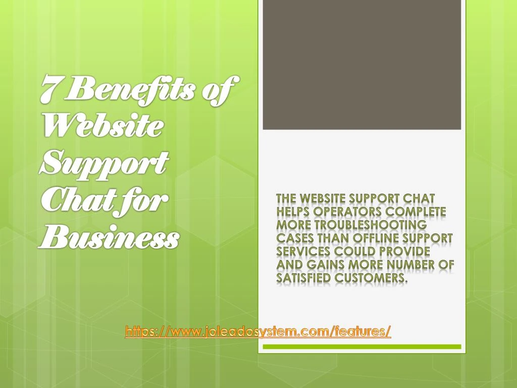 7 benefits of website support chat for business