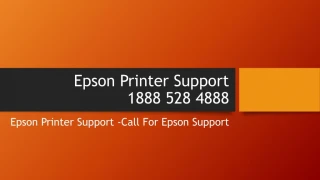 Epson Printer Support -Call For Epson Support - slide 1