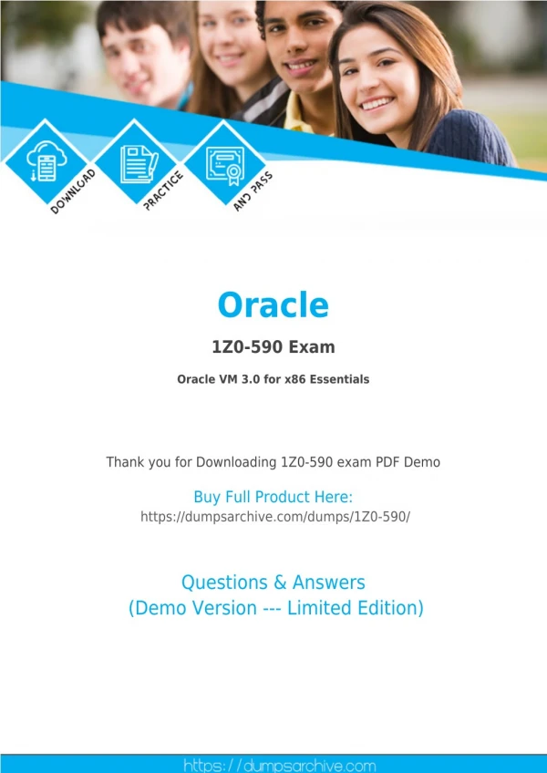 Oracle 1Z0-590 Braindumps - The Easy Way to Pass Oracle VM 3.0 for x86 Certified Implementation Specialist 1Z0-590 Exam