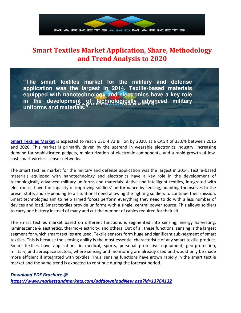 smart textiles market application share