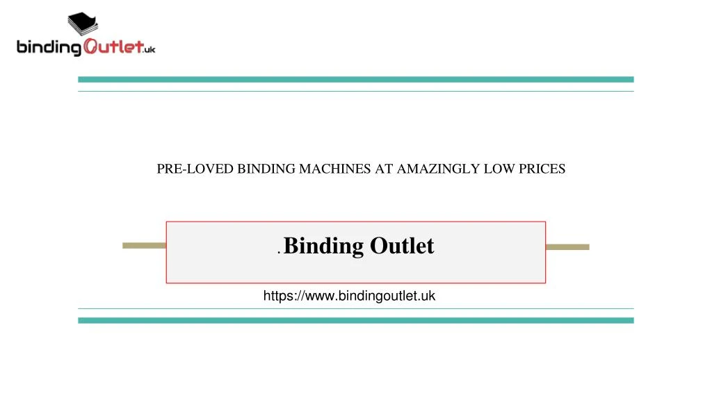 pre loved binding machines at amazingly low prices