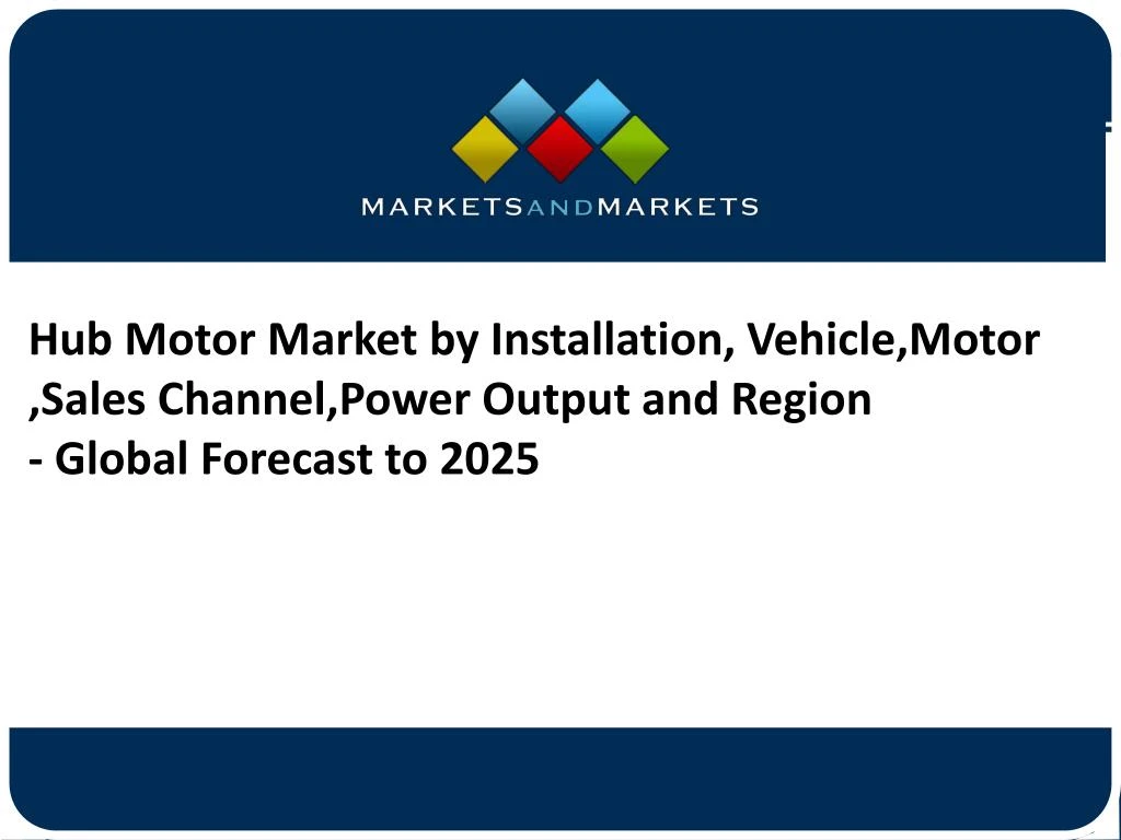 hub motor market by installation vehicle motor