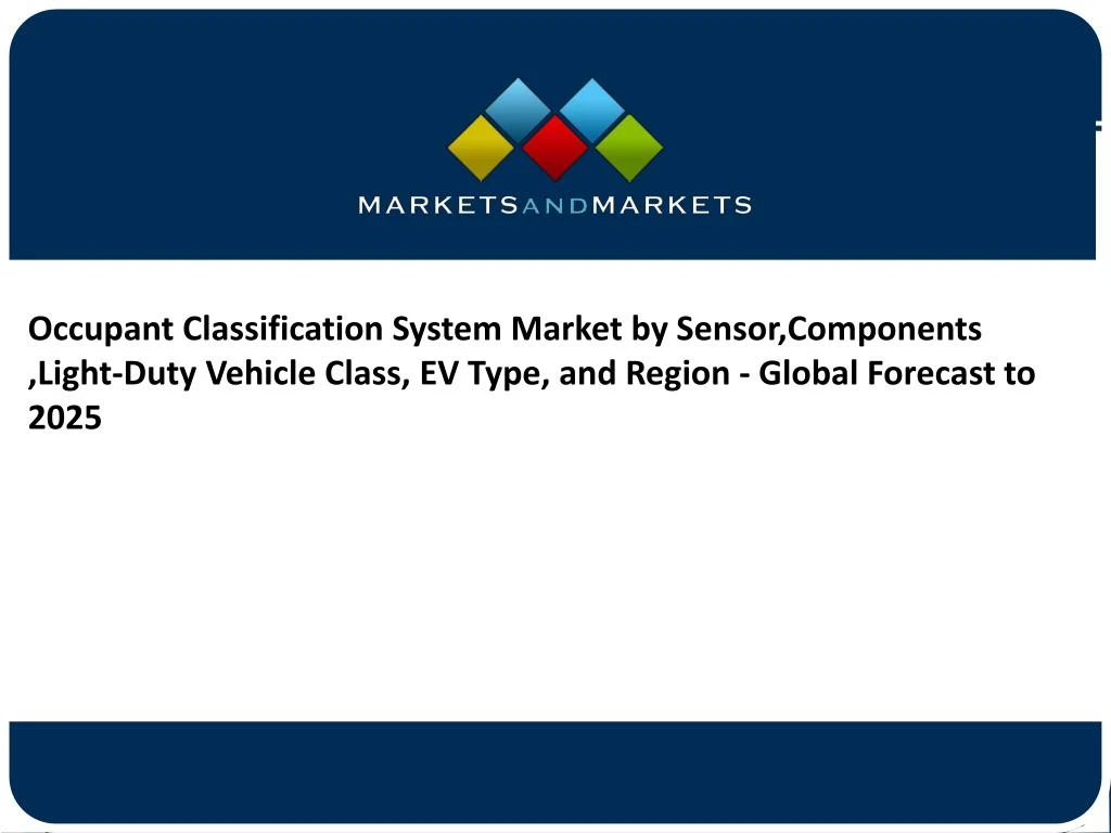 occupant classification system market by sensor