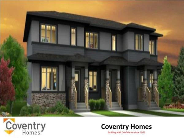 New Home Builders Edmonton - Coventry Homes