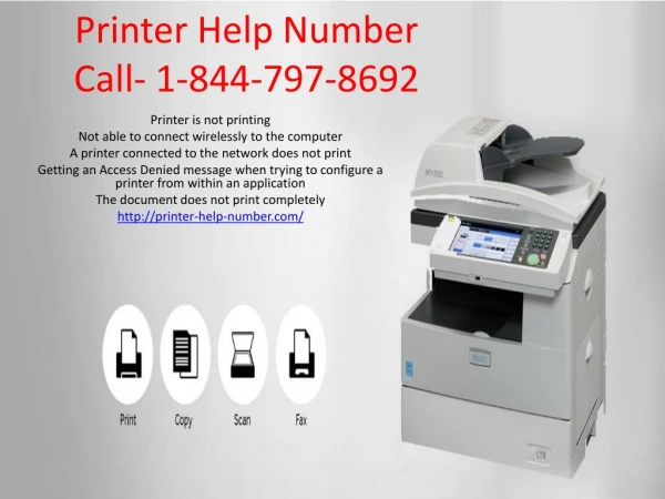 Printer Help Number 844-797-8692
