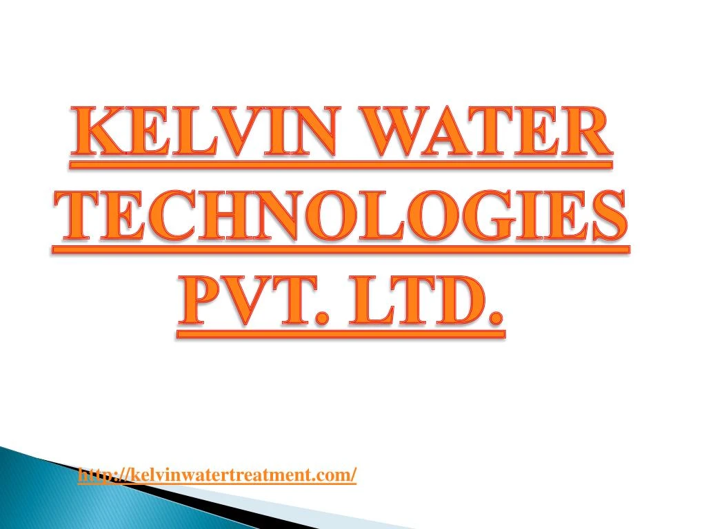 kelvin water technologies pvt ltd