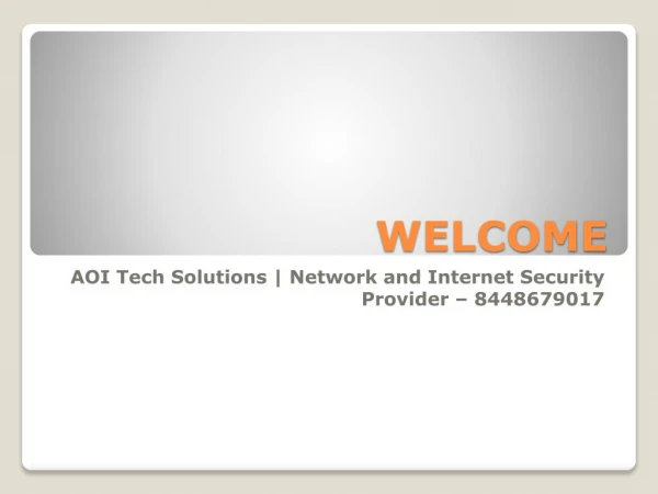 Network Security Solutions Call:8448679017 | AOI Tech Solutions