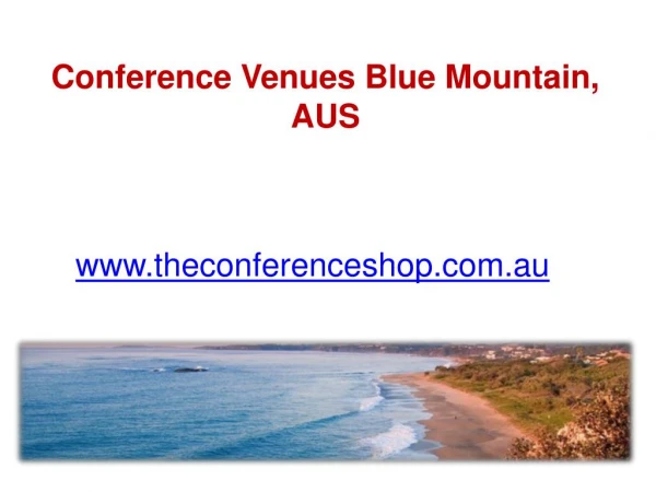 Conference Venues Blue Mountain, AUS - Theconferenceshop.com.au