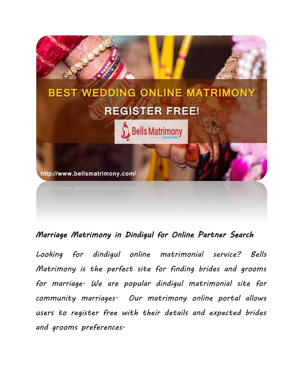 marriage matrimony in dindigul for online partner