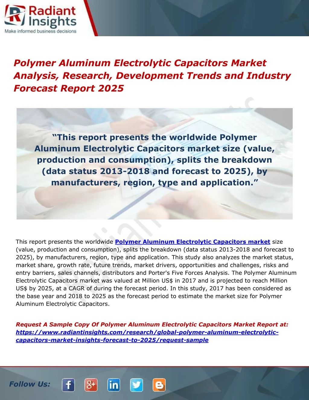 polymer aluminum electrolytic capacitors market
