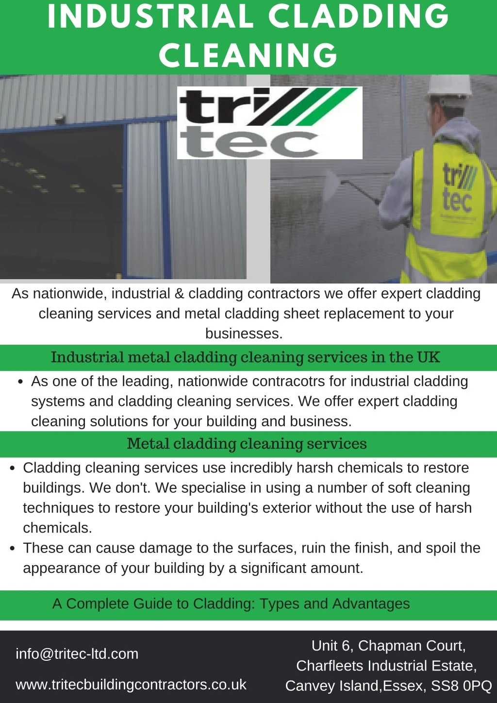 industrial cladding cleaning