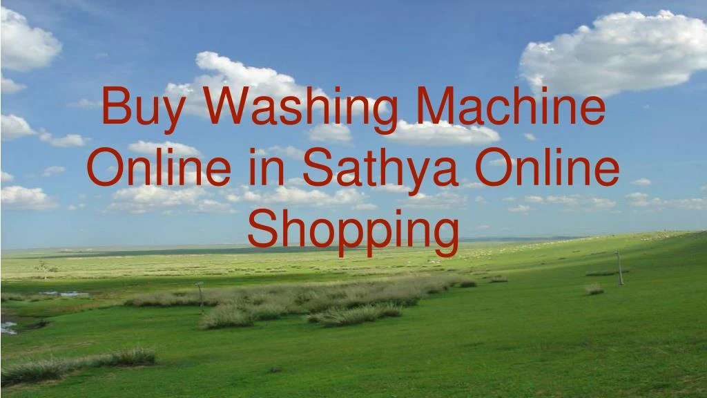 buy washing machine online in sathya online shopping