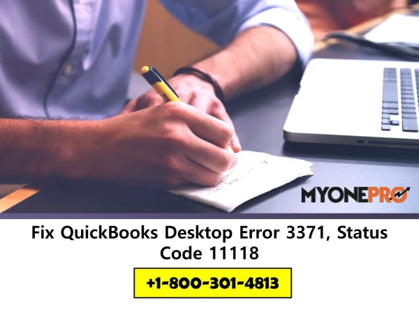 Fix QuickBooks Desktop Error 3371 Status Code -11118