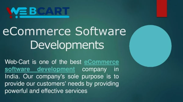 Ecommerce Shopping Cart Software at Web-Cart