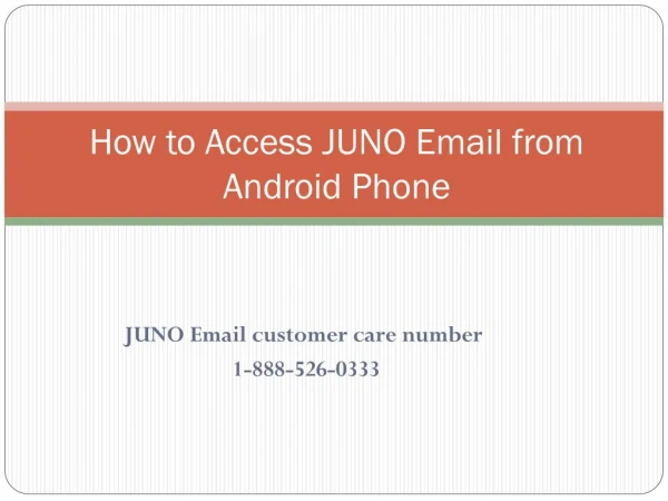 How to access Juno Mail on Android