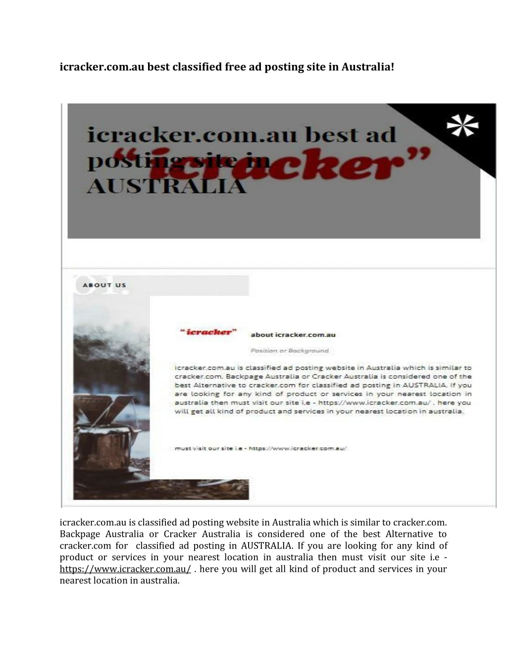 icracker com au best classified free ad posting