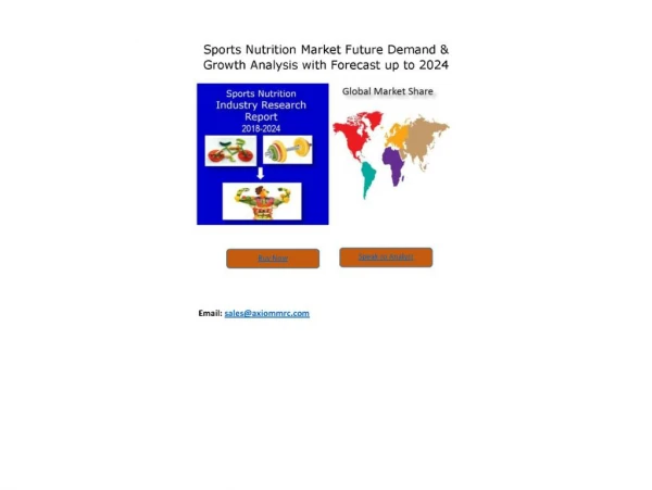 Sports Nutrition Market Present Scenario and the Growth Prospects with Forecast 2024