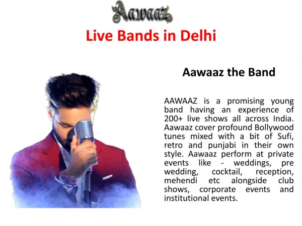 Live Bands in Delhi || Top Live Bands in India
