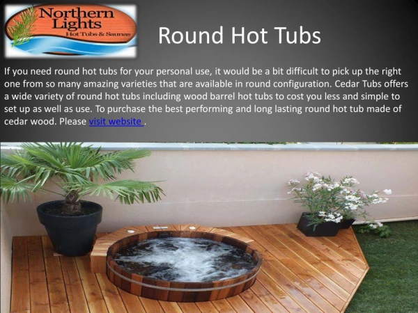 Buy Best Qaulity Round Hot Tubs