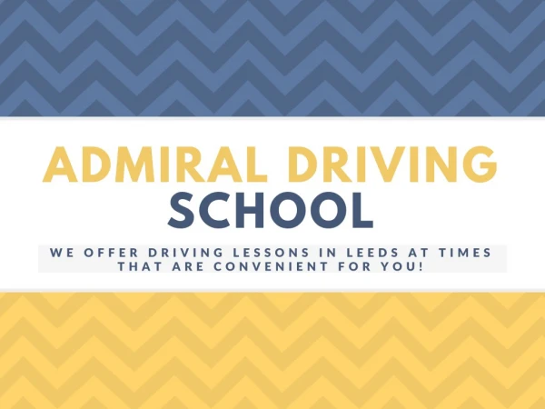 Learn Driving with professionals in Leeds