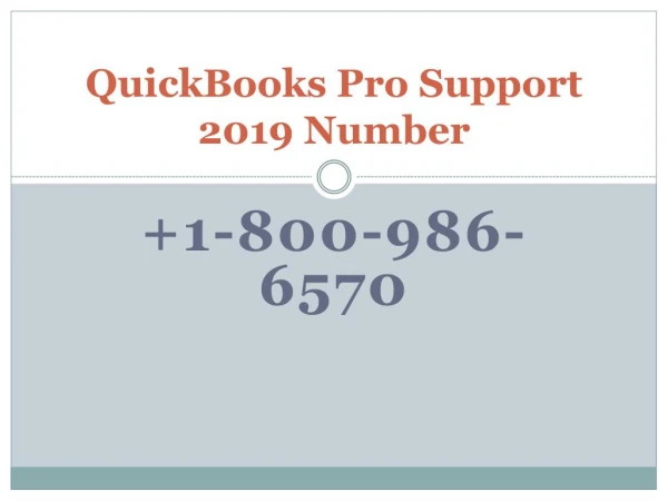 QuickBooks Pro accounting Software Support