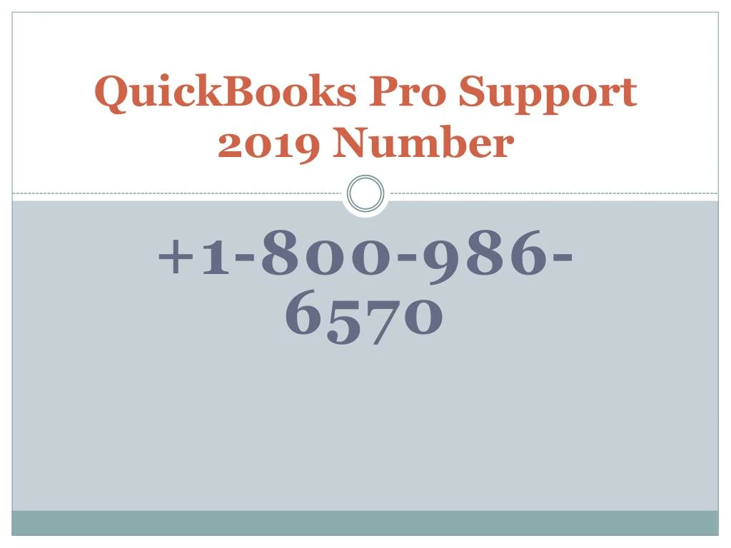 quickbooks pro support 2019 number