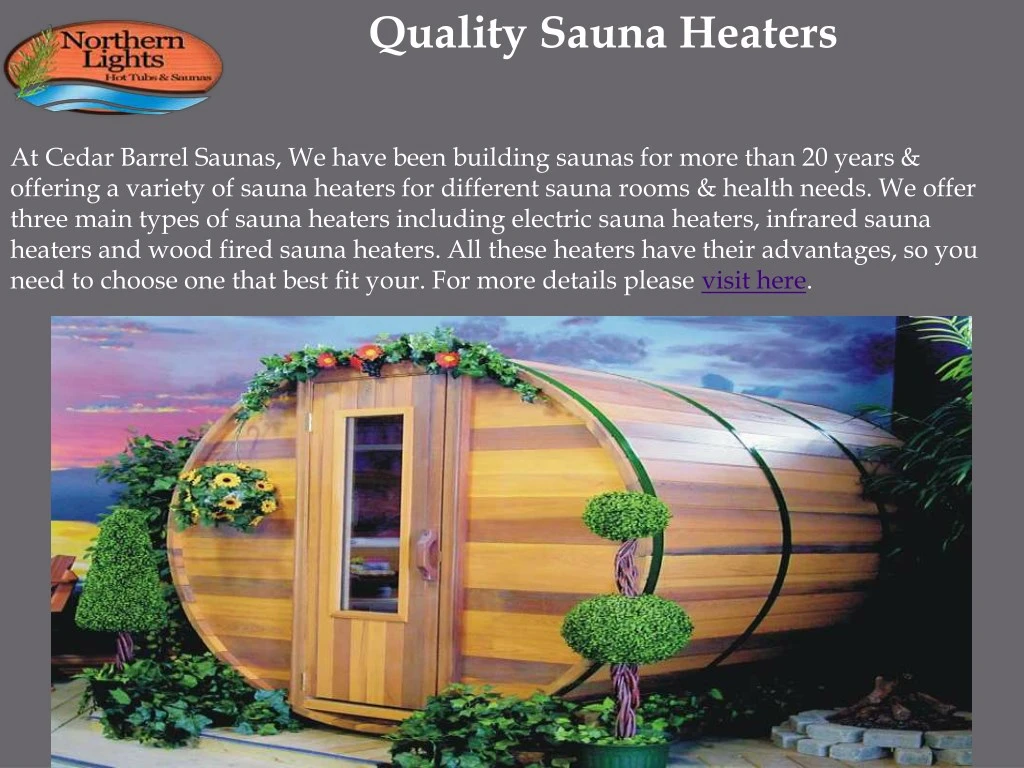 quality sauna heaters