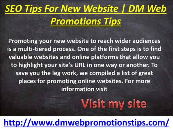 promoting your new website to reach wider