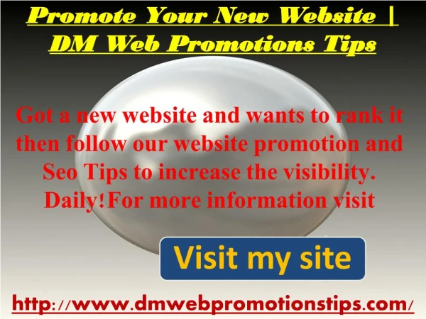 got a new website and wants to rank it then