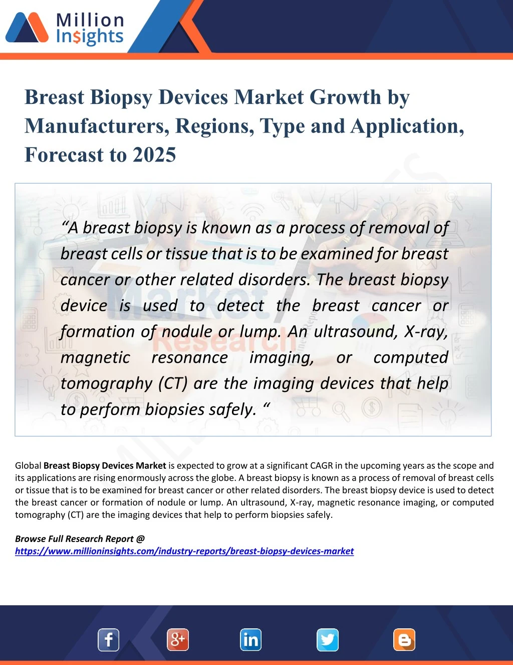 breast biopsy devices market growth
