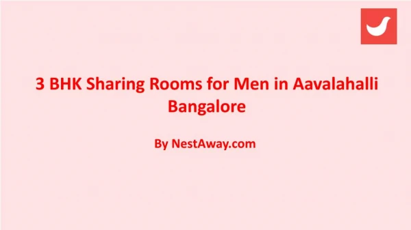 3 bhk sharing rooms for men in aavalahalli
