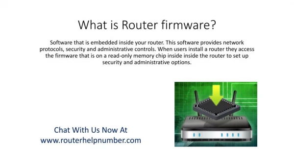 What is Router firmware?
