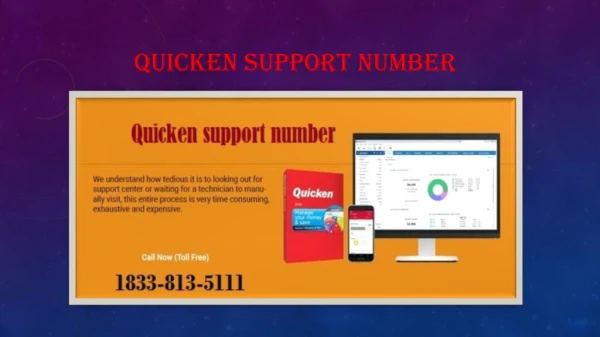 Quicken support number 1-833-813-5111
