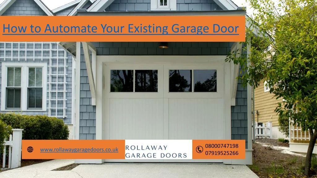 how to automate your existing garage door