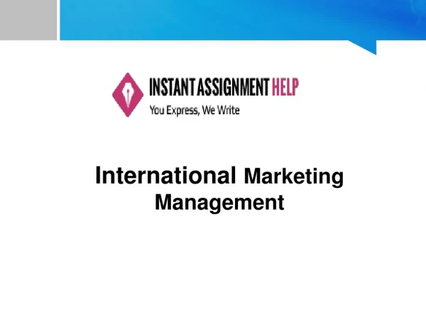 What Strategies are Implemented for International Marketing Management
