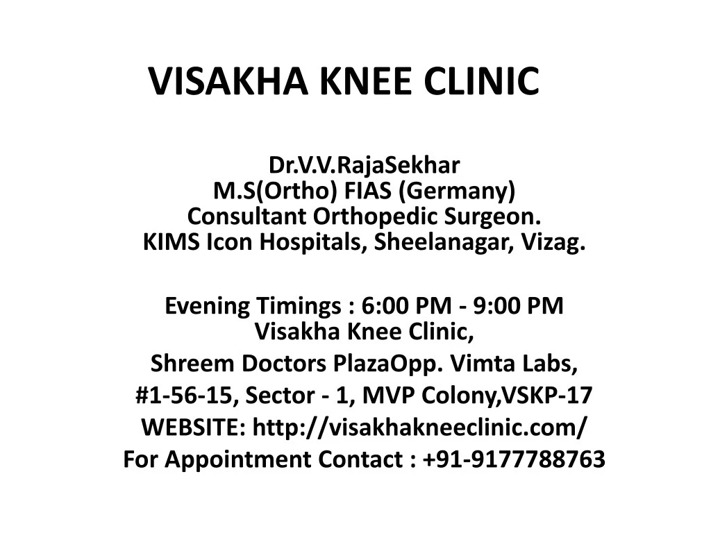 visakha knee clinic