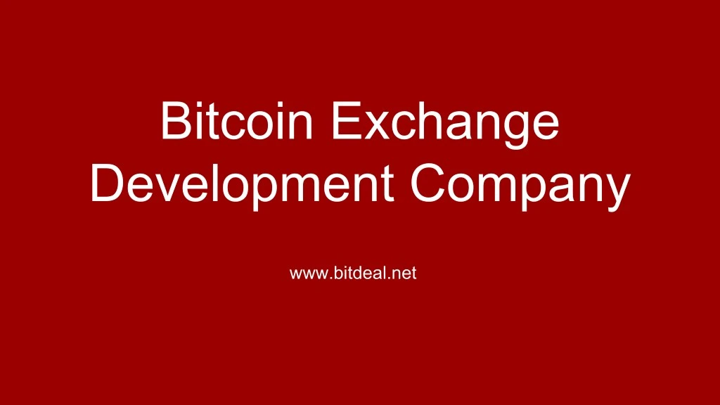bitcoin exchange development company