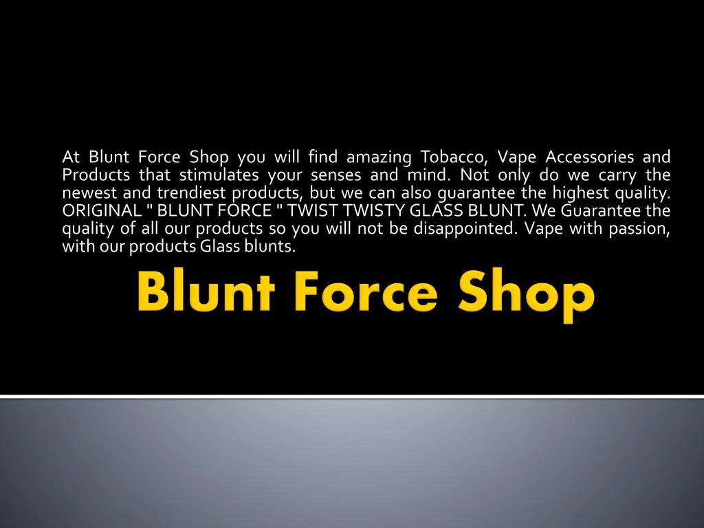 blunt force shop