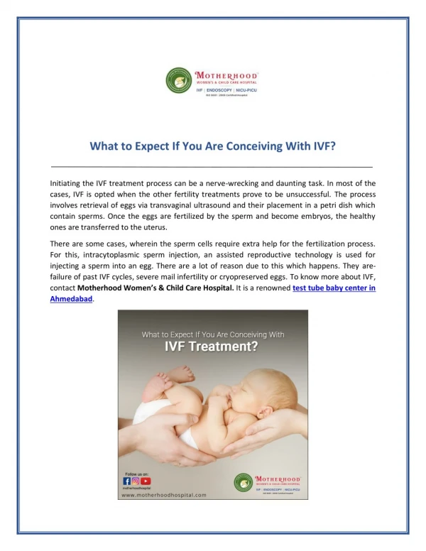 What are Risk Factors Associated With IVF treatment?